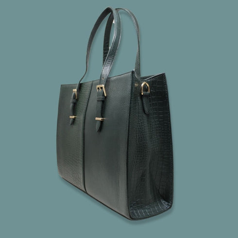 Gauri Genuine Leather Women Tote Bag Hive
